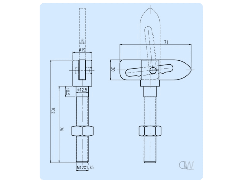 Anti Luce Fastener - Long Thread - 3