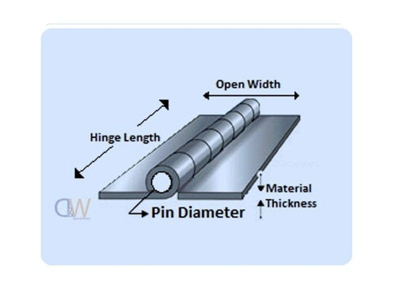 Stainless Steel - Continuous / Piano Hinge - 1