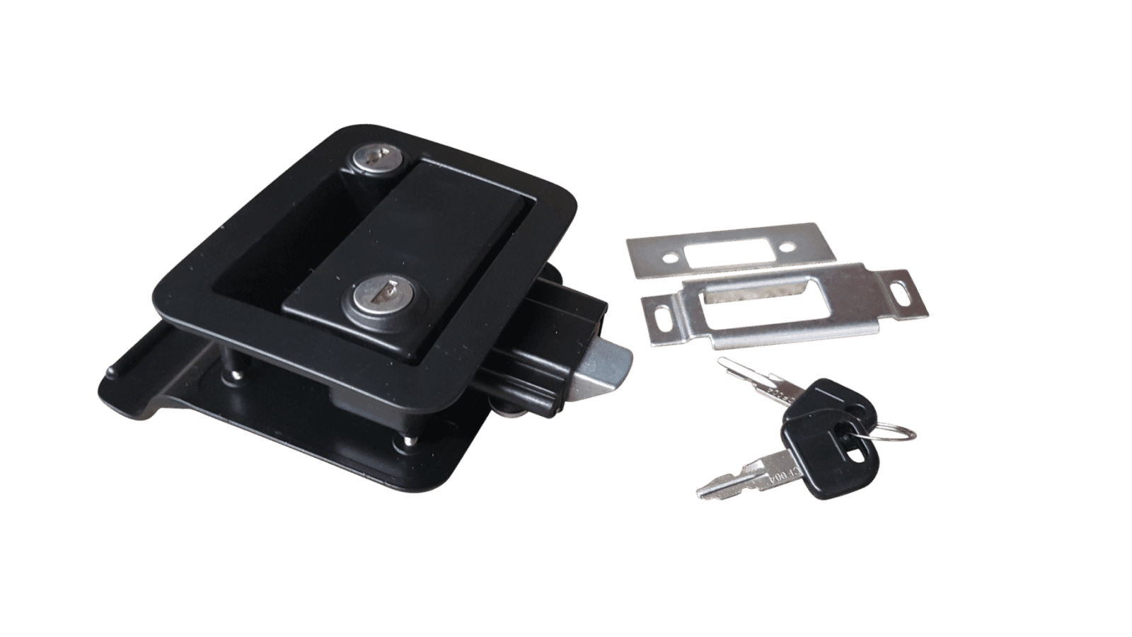 Trailer Door Lock - Black - 1