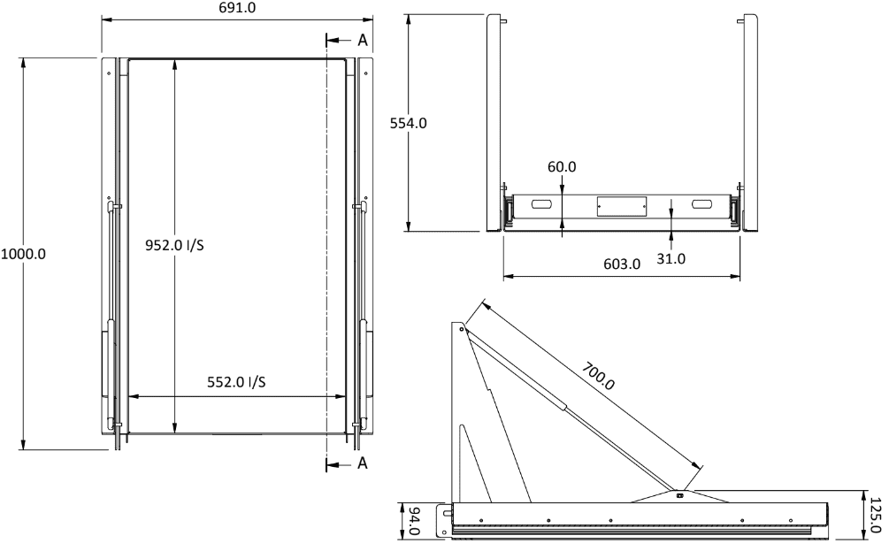 4x4 Slide And Tilt Fridge Slides – 95LTR and Over (Aus Made) - 2
