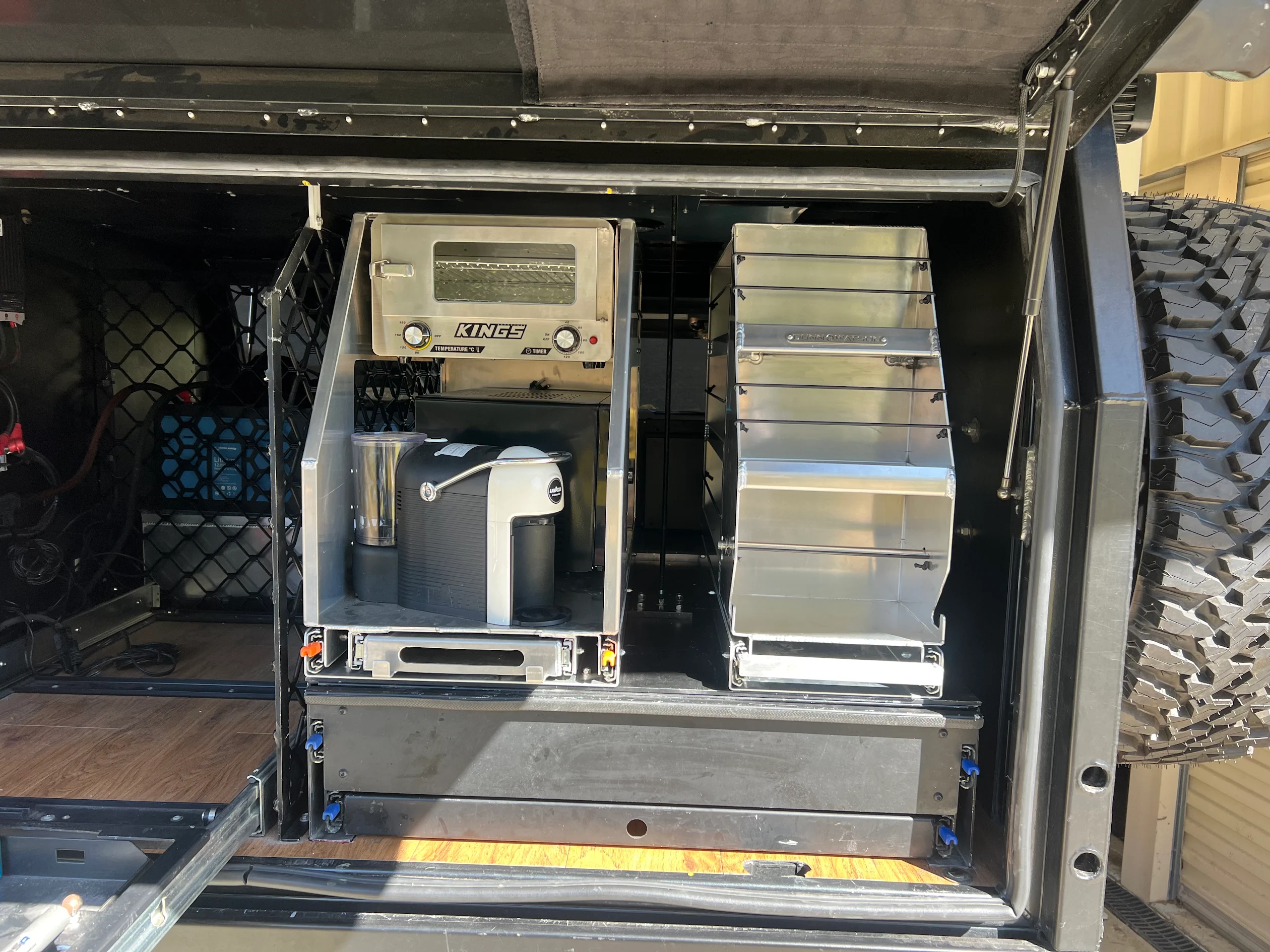 Dunn And Watson Deluxe And Horizontal Paper Towel Pantry Installed In Customers 4wd Canopy