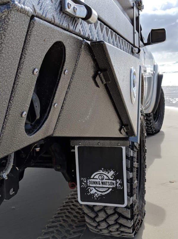 Black Rear Fixing Hinge On 4wd Ute Toolbox