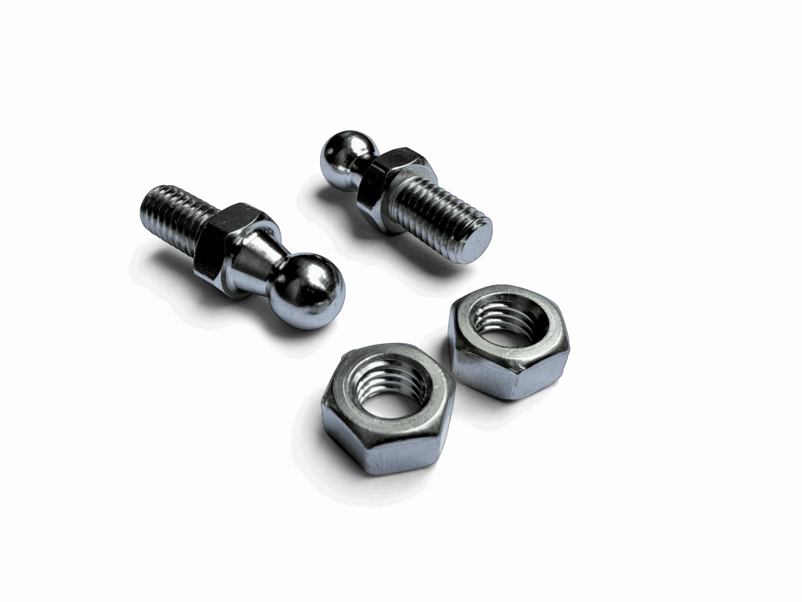 Dunn & Watson 316 Stainless Steel 10mm Ball Studs And Nuts 2