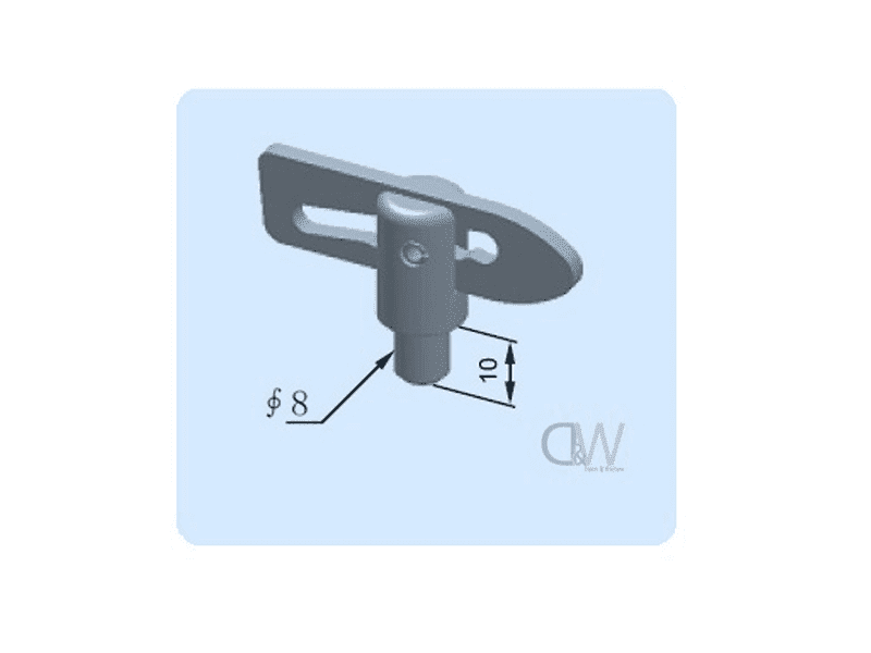 Anti Luce Fastener - Weld On - 1