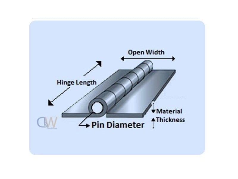 Galvanized - Continuous / Piano Hinge - 1