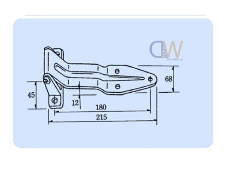 Medium Over Seal Hinge - Zinc - 1