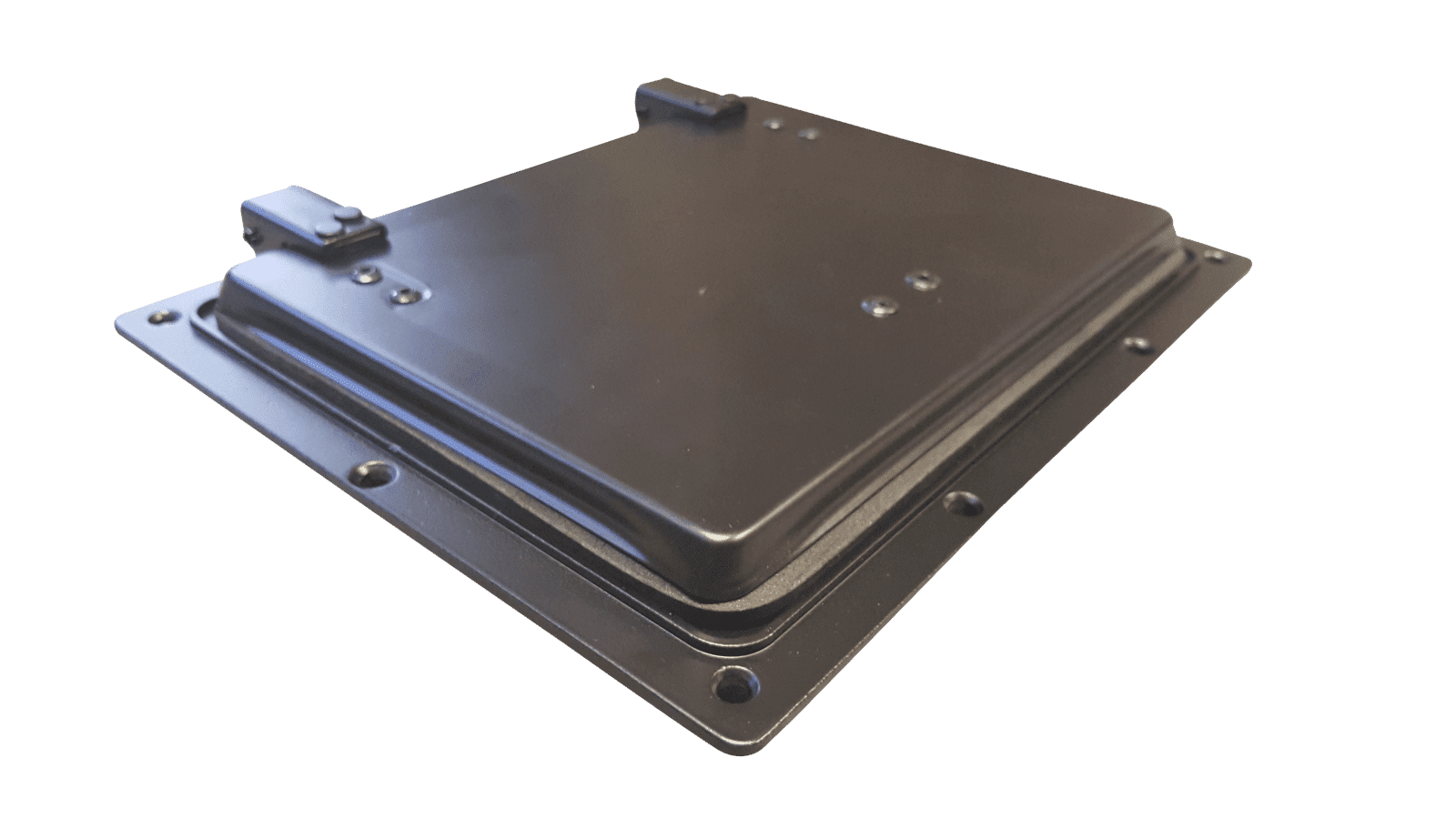 Metal Component With Hinged Lid