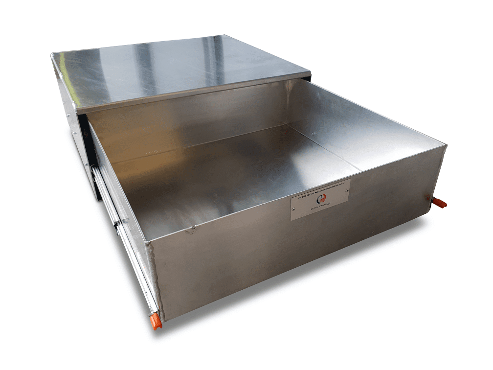 Industrial Metallic Drawer Container