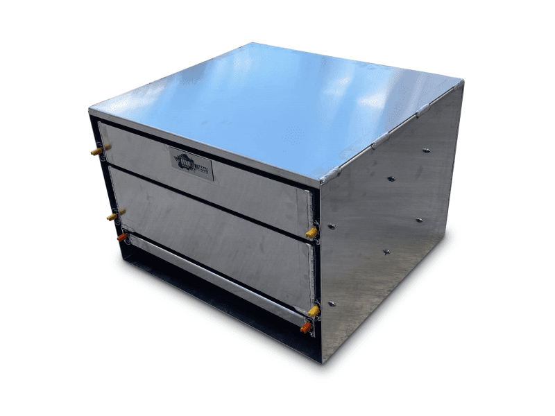 Double Canopy Cargo Drawer + Bench 670mm W x 600mm D x 450mm H (Aus Made) - 3