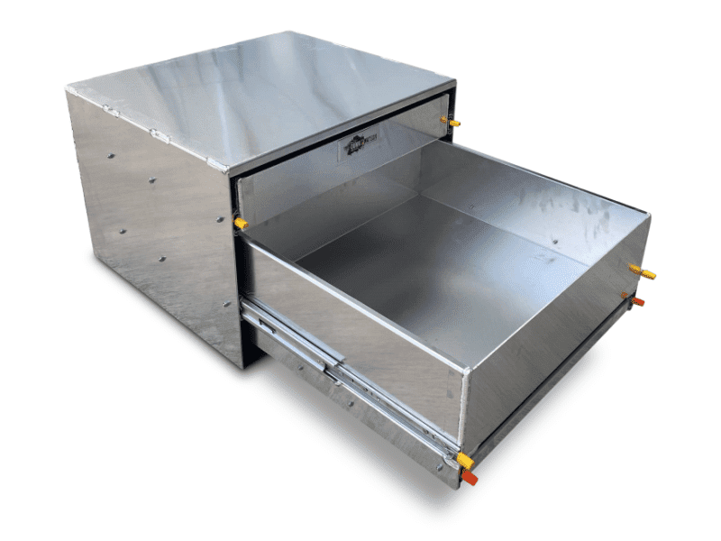 Double Canopy Cargo Drawer + Bench 670mm W x 600mm D x 450mm H (Aus Made) - 4