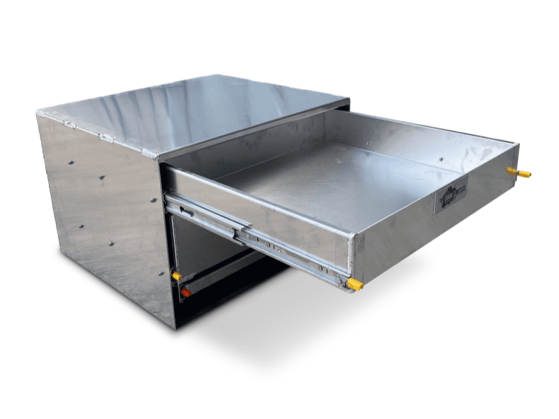 Double Canopy Cargo Drawer + Bench 670mm W x 600mm D x 450mm H (Aus Made) - 5