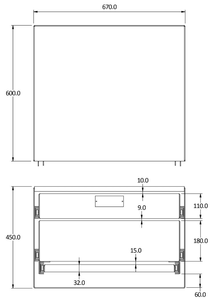 Double Canopy Cargo Drawer + Bench 670mm W x 600mm D x 450mm H (Aus Made) - 2