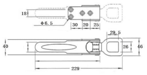 Heavy Duty Over Center Fasteners - Stainless Steel - 1