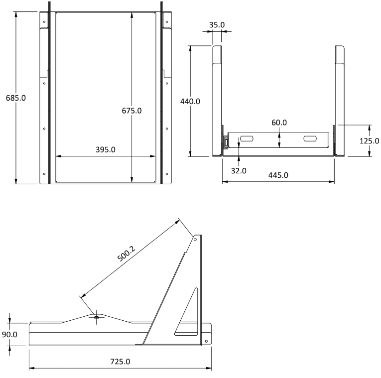 4x4 Slide And Tilt Fridge Slide – 50LTR and Under (Aus Made) - 4