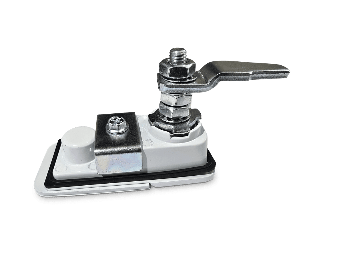 Caravan Access Door Twist Lock - White - 5