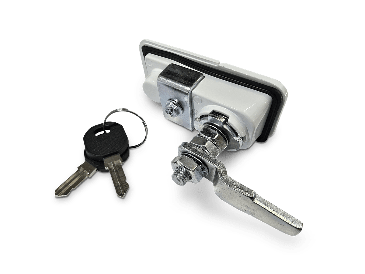 Caravan Access Door Twist Lock - White - 4