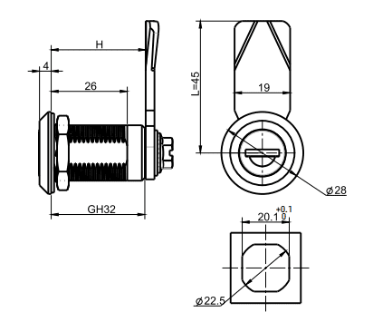 Coin Lock A6044 1116
