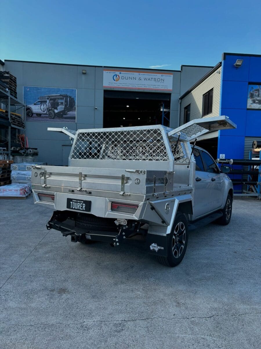 Dunn And Watson Gas Struts On Silver 4wd Toyota Hilux Ute