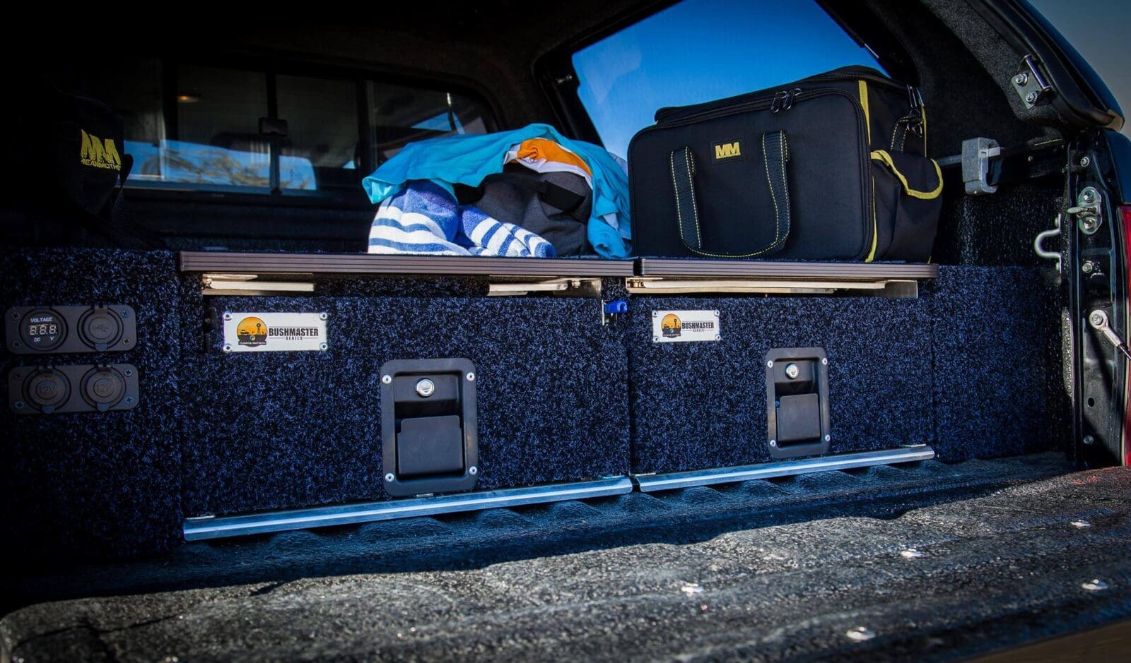 Dunn And Watson Black Paddle Handles Installed In 4wd Cargo Drawers 5