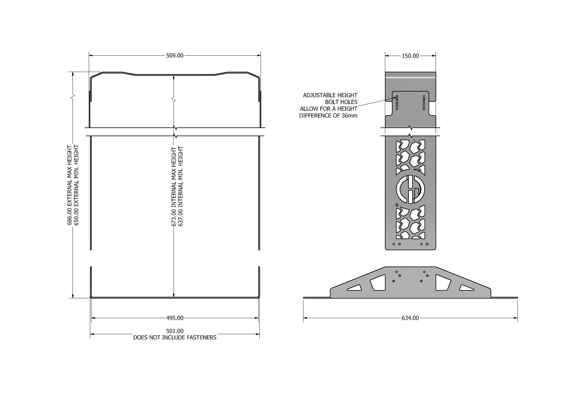 85L UNIVERSAL UPRIGHT FRIDGE CAGE