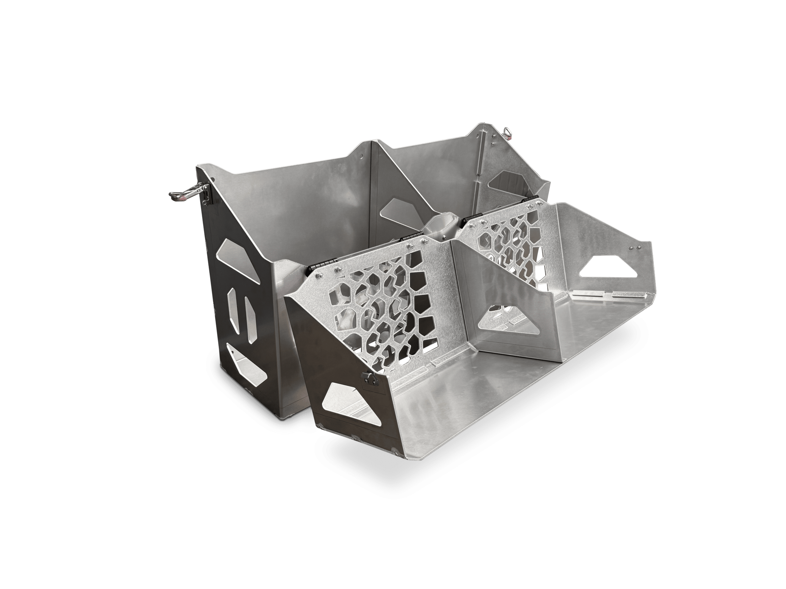 Dual 4wd Jerry Can Holder With Lid Open