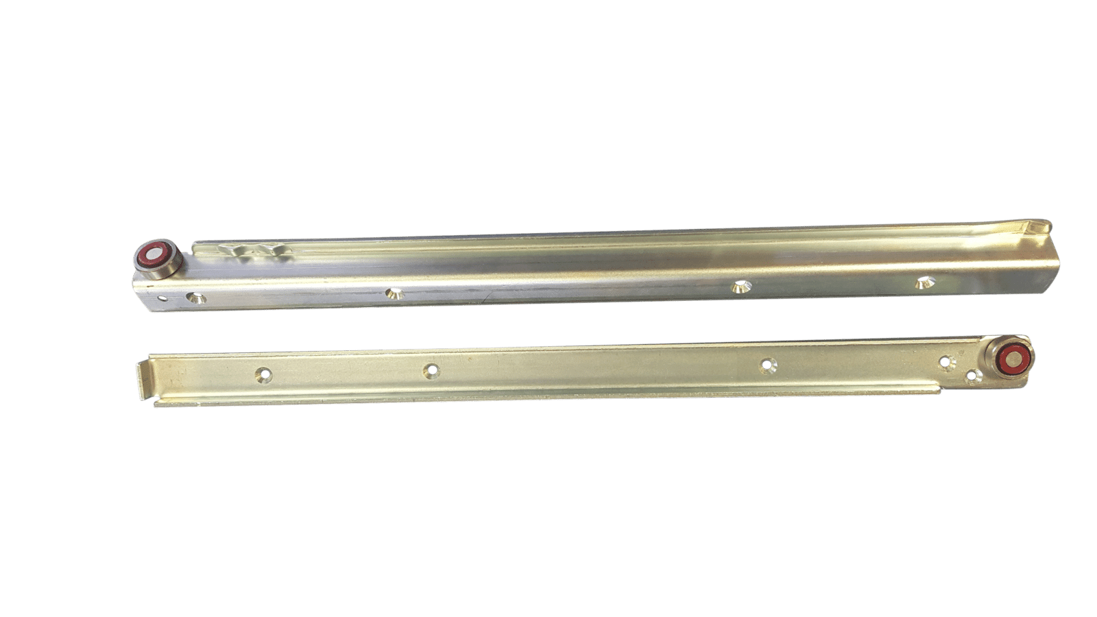 Gold Finished Drawer Rails