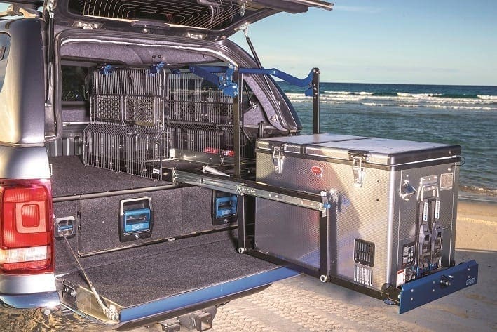 Vehicle Beach Storage Setup
