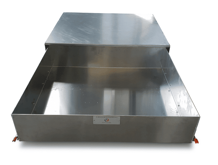Reflective Stainless Steel Container
