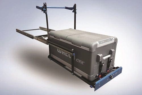 Sliding Outdoor Cooler Setup