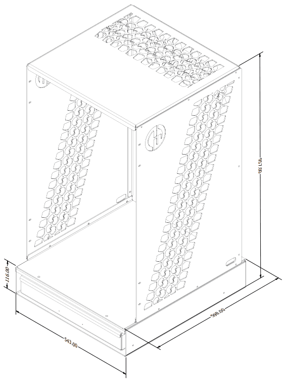 Dometic NRX Upright Fridge Cage + Pullout Bench - 1