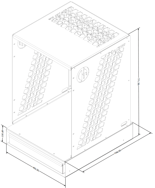 Dometic NRX Upright Fridge Cage + Pullout Bench - 1
