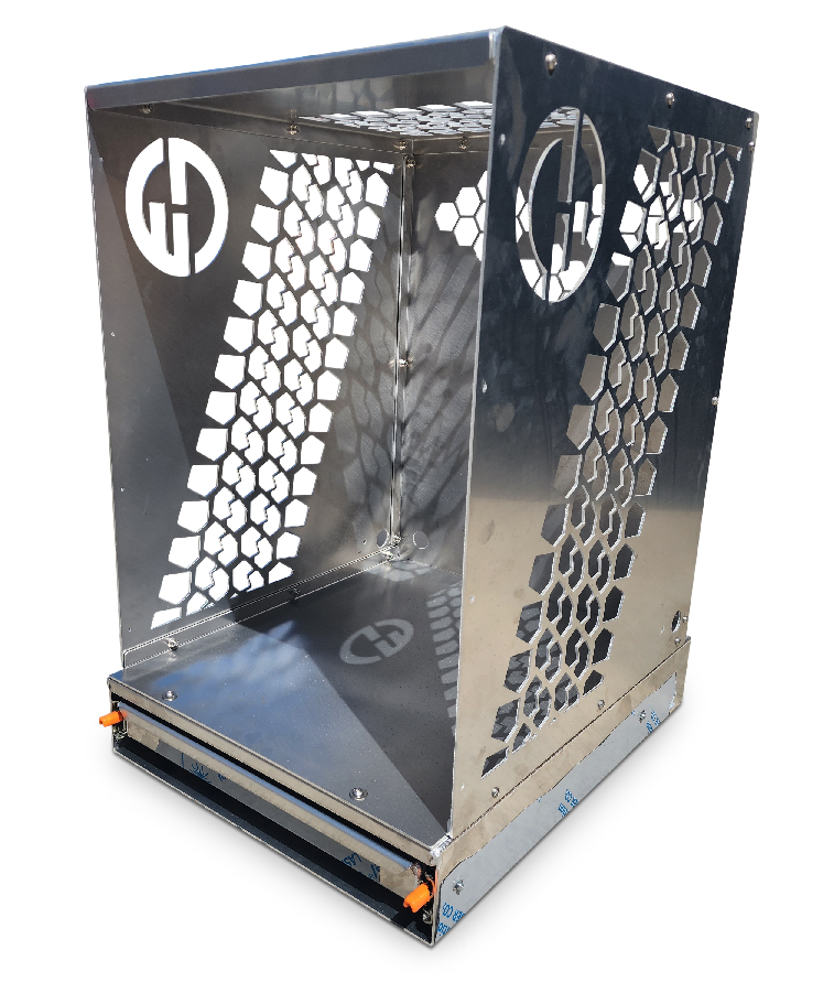 Dometic NRX Upright Fridge Cage + Pullout Bench - 1