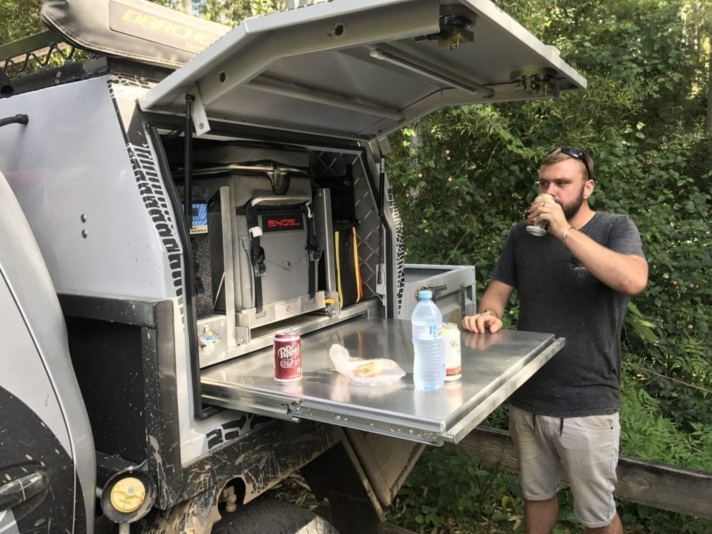 Outdoor Refreshment By Off Road Vehicle