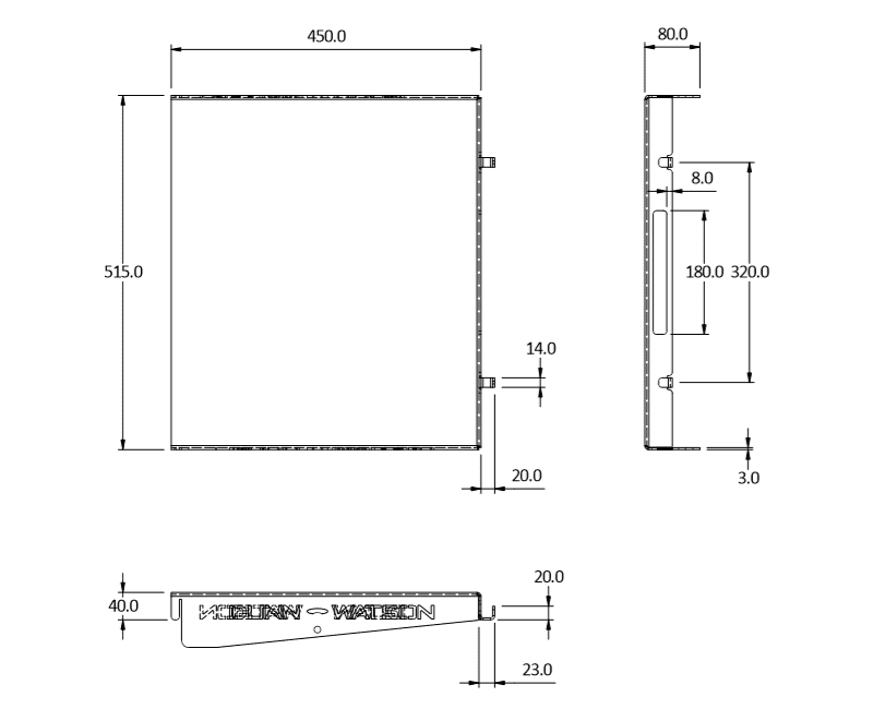 Aluminium Bench to suit Standard Fridge Slides (Australian Made) - 5