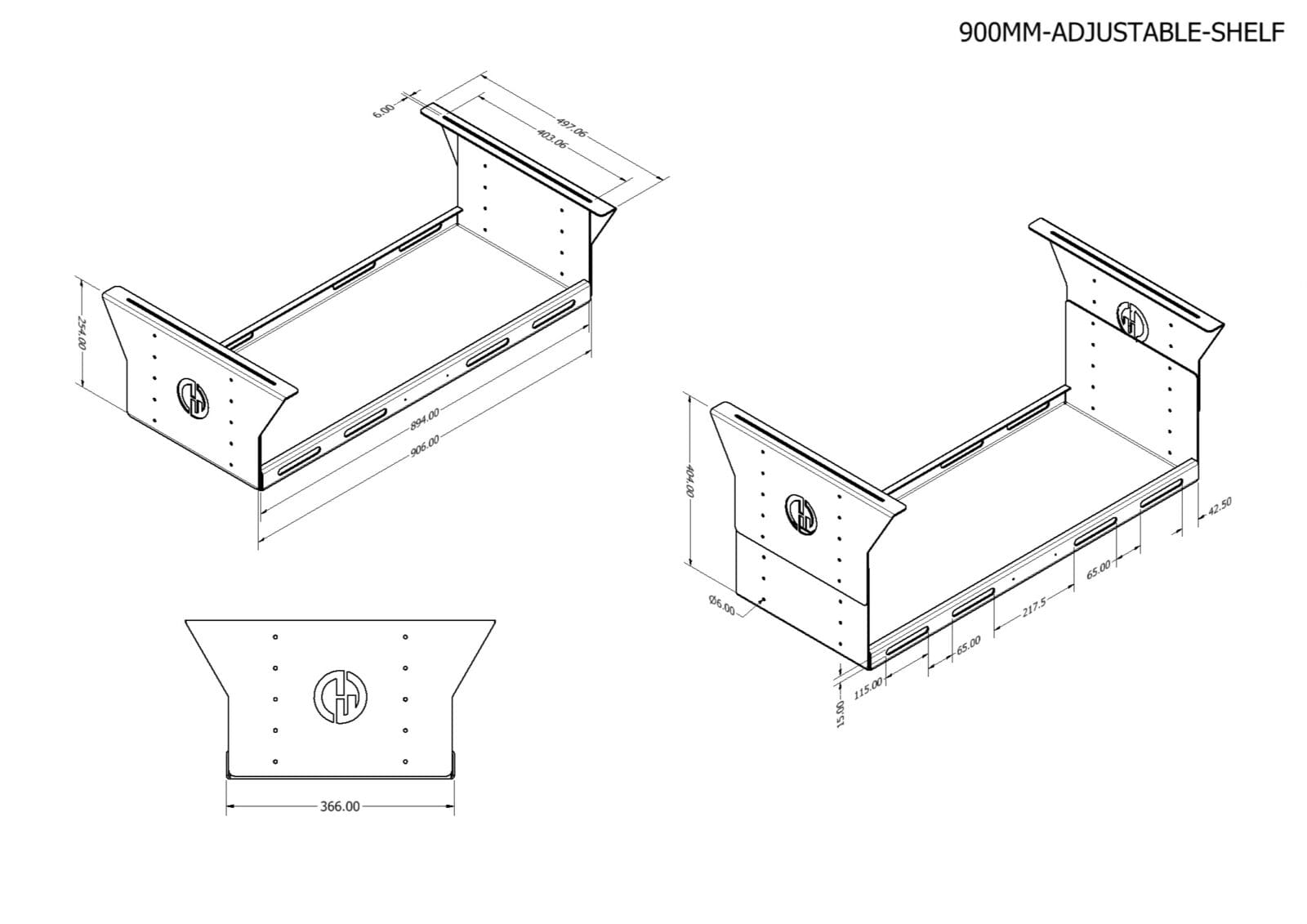 900MM WIDE SHELF DIMENSIONS
