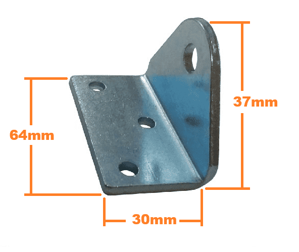 Gas Strut Angle Brackets Dimensions