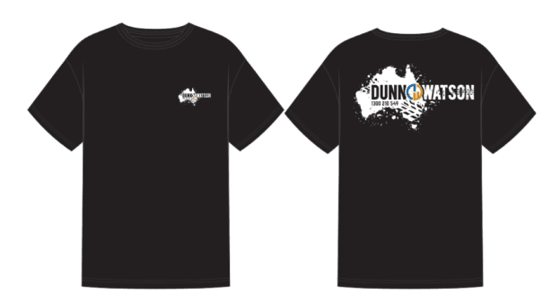 Dunn Watson T Shirt Australia Logo Black