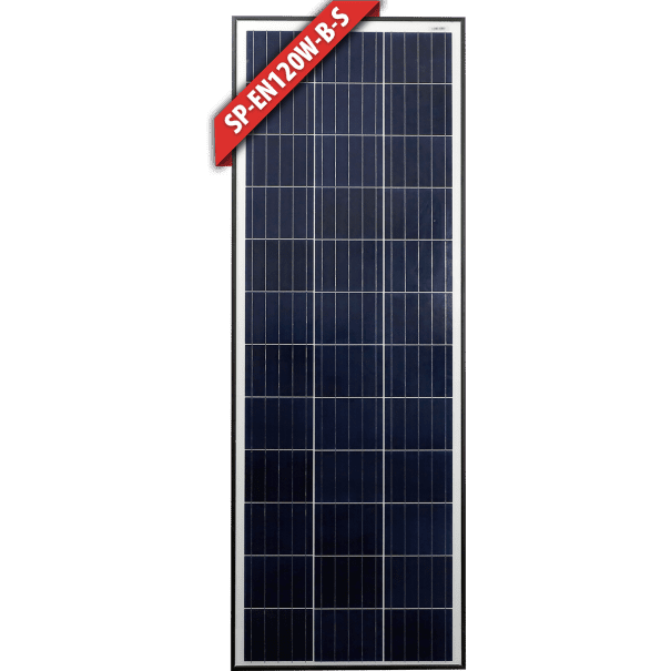 Enerdrive 120W Slim Fixed Poly Solar Panel - 1