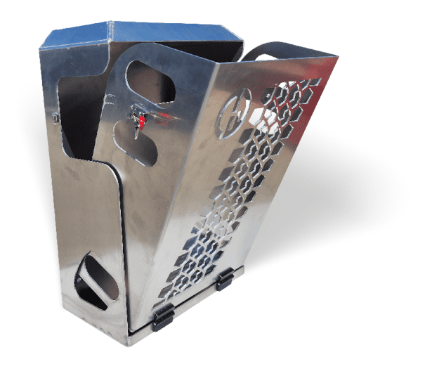 Tilting Aluminium Jerry Can Holder (Australian Made) - 1